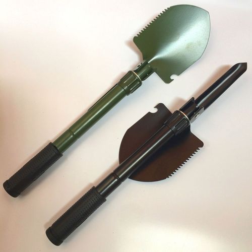 Direct selling outdoor supplies shovel camping shovel four-in-one shovel multifunctional engineer shovel fishing folding shovel