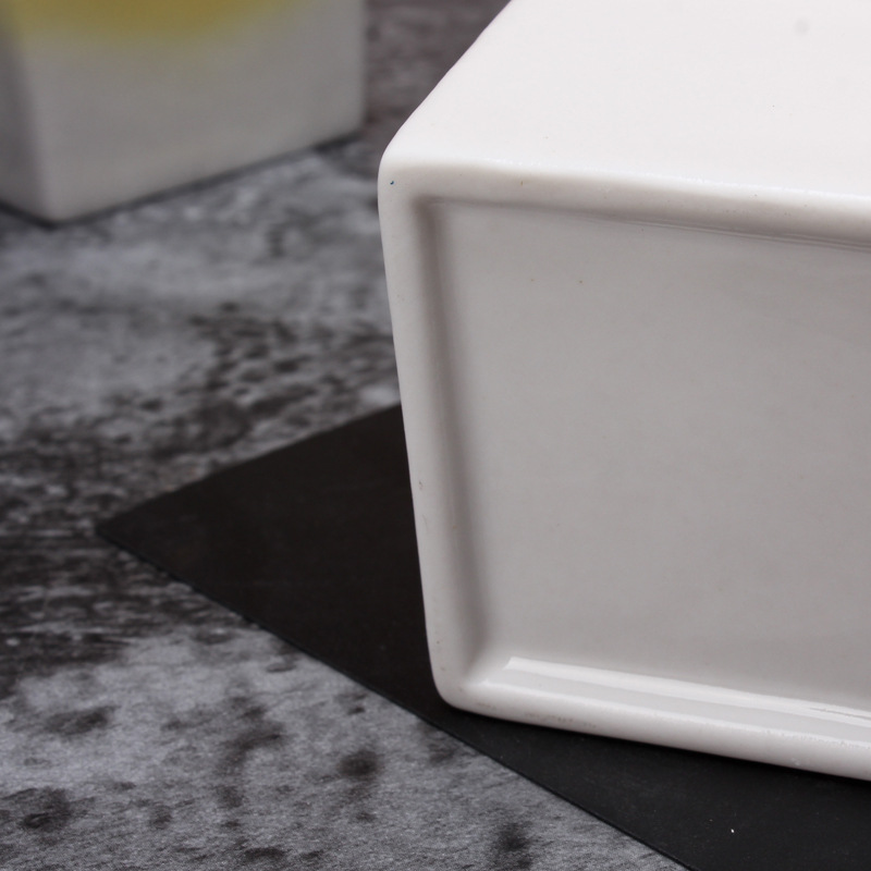 Cerámica pequeño tazón cuadrado mini tazón multi-color postre salsa vinagre plato de aceite comedor restaurante multi-funcional copa de vino al por mayor