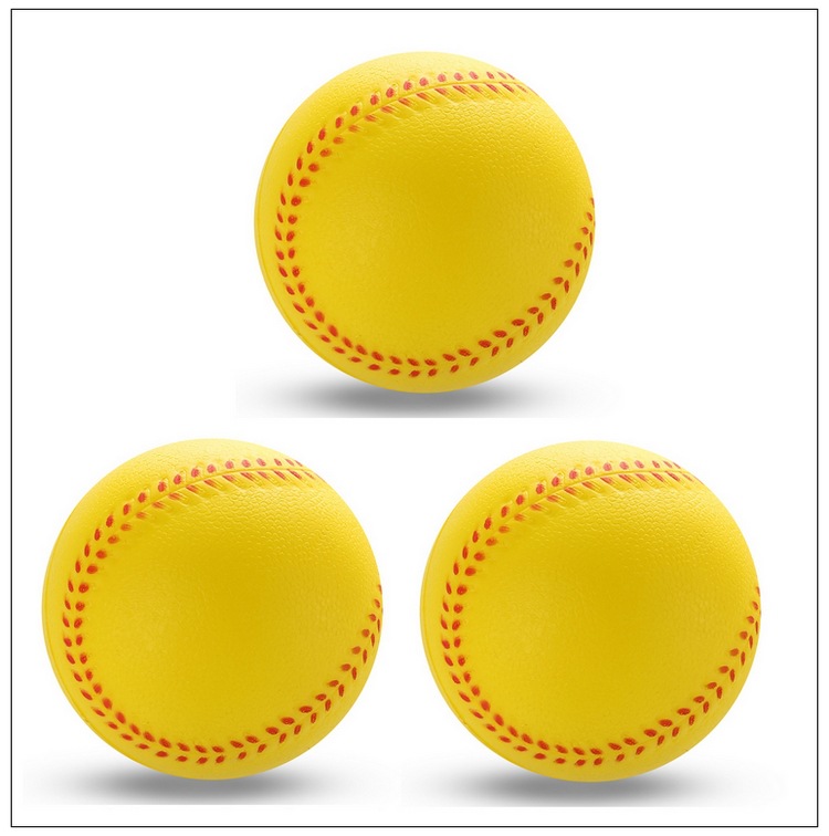 YUNCEN PU espuma de béisbol pelota elástica de béisbol PU presión estudiante de softbol béisbol de juguete suave