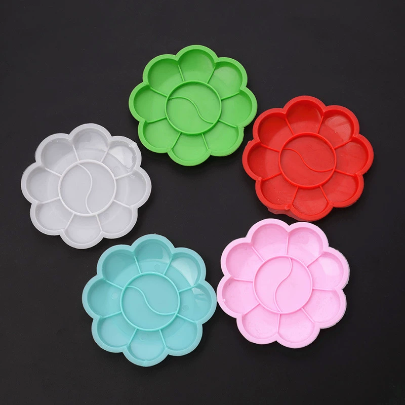 8 см цветовая палитра сливы пластиковая цветовая палитра детская живопись художественная акриловая гуашь цветовая палитра