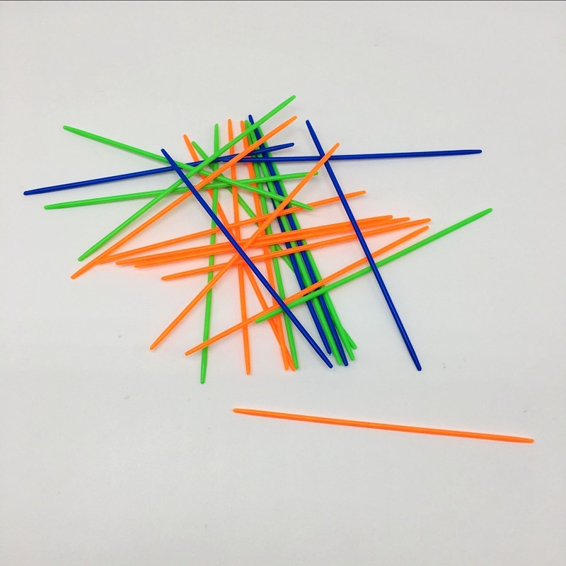 Factory Direct color plastic water extension painting stick painting needle plastic game stick counting stick pick stick pick stick desktop toy
