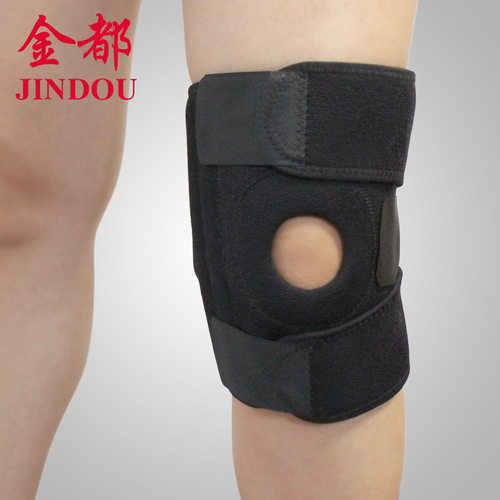 Outdoor sports four-spring knee pads, outdoor fitness protective gear, cycling basketball knee pads, cycling protective gear, football dropshipping