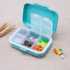 6-Compartment Medicine Box with Secure Seals, Detachable Sections, Portable Mini Pill Organizer