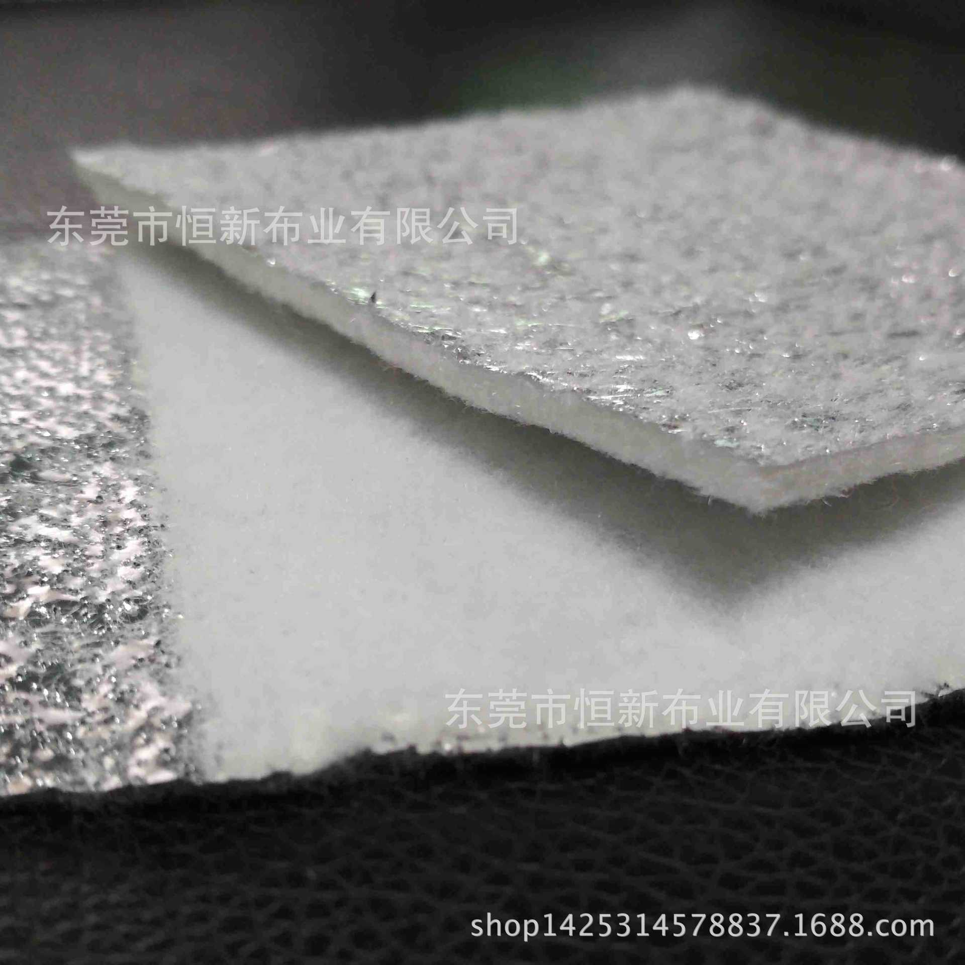 广东直售铝膜棉涤纶纤维耐高温针刺阻燃棉腹膜无纺毛毡棉