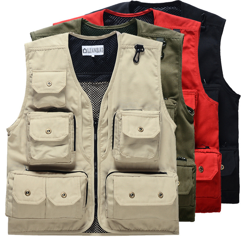 Outdoor photography vest printing advertising work service volunteer…