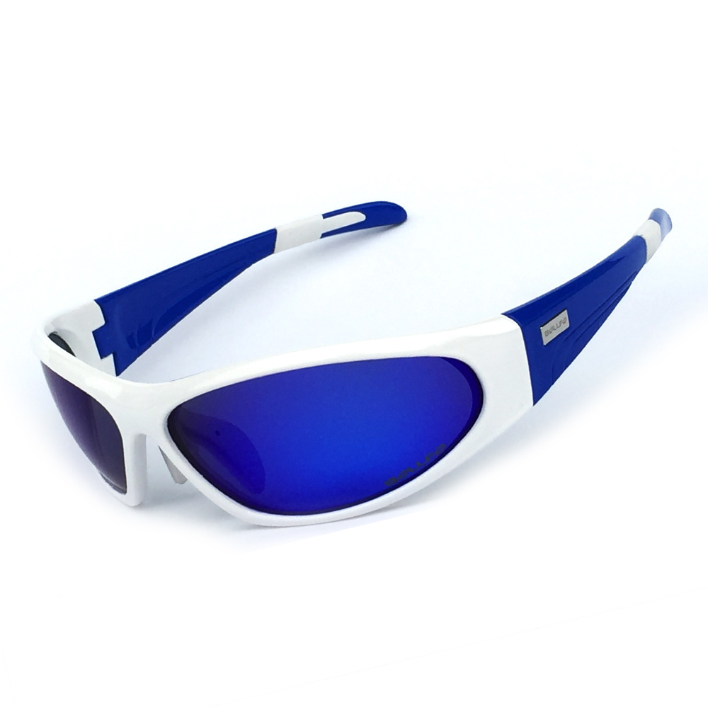 Blue and white frame+polarized Revo blue film