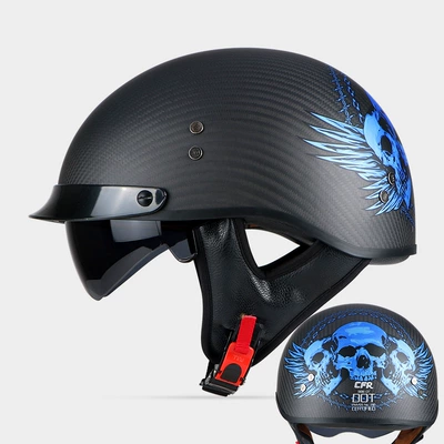 Motosiklet kaskı (dəbilqə) – Motuoche Fiber Half Helmet