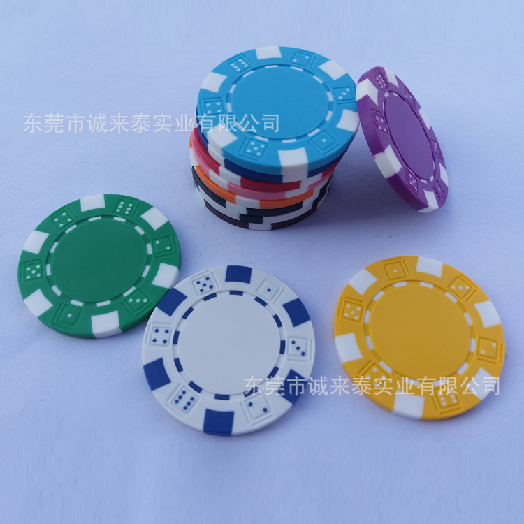 Chenglaitai suministros sin denominación chips dados chips de flor pequeños chips de seis puntos juego ABS chips monedas de color