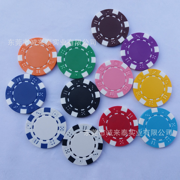 Chenglaitai suministros sin denominación chips dados chips de flor pequeños chips de seis puntos juego ABS chips monedas de color