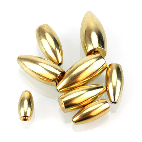 Weihe cone bullet copper pendant pure copper pendant Texas fishing group weight pendant fishing accessories fish pendant