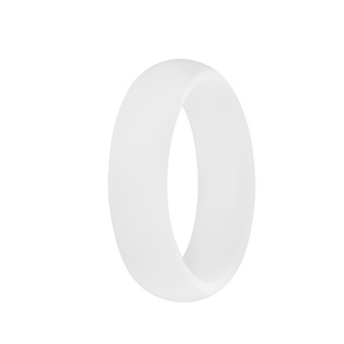 5.7mm wide solid color silicone ring women's silicone ring European and American popular ring silicone ring