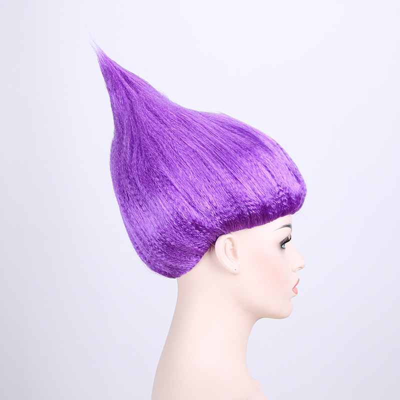 European and American anime cos magic hair elf wig flame head wig troll wig cosplay holiday dance