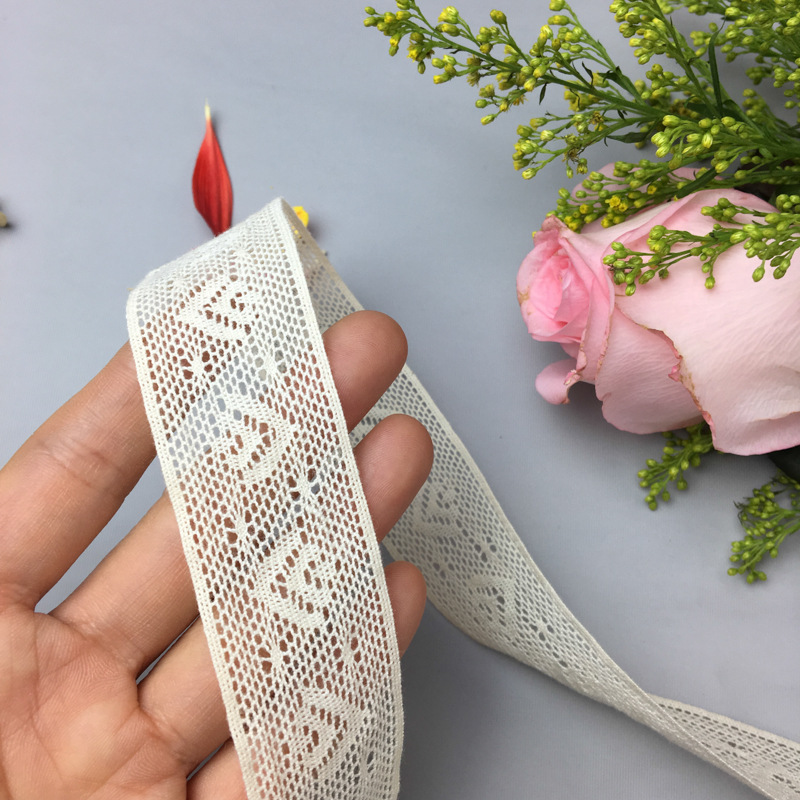 纯棉织带花边鞋材箱包饰品 无弹花边 娃衣全棉花边