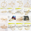 Hairgrip, ponytail, metal hairpins, fashionable accessory, suitable for import, European style, wholesale