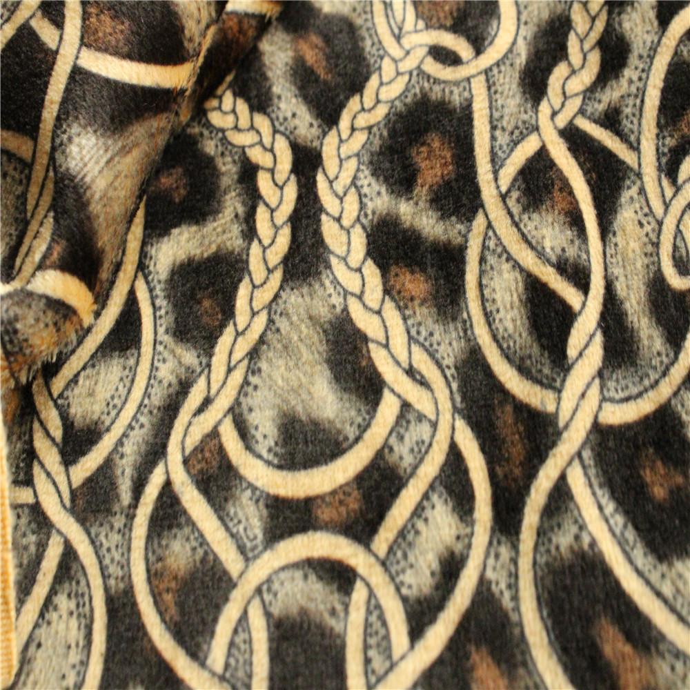 秋冬用床单面料 睡衣面料 短毛绒印花 婴儿连体服