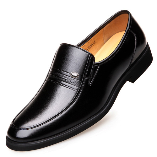 Men's slip-on extra large size 4748 49 50 pointed toe business formal leather shoes men's shoes single shoes men's leather shoes