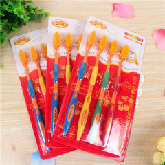 Wholesale Yellow Bamboo Charcoal Toothbrush Bamboo Charcoal Toothbrush Black Toothbrush Mouth Guard 4 Pack Tips