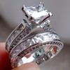 Jewelry, zirconium, ring with stone for beloved, wish, European style