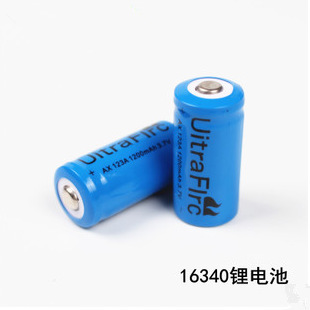 16340 fuerte luz linterna recargable batería de litio láser pluma batería de litio 3,7 V batería recargable al por mayor ventas directas