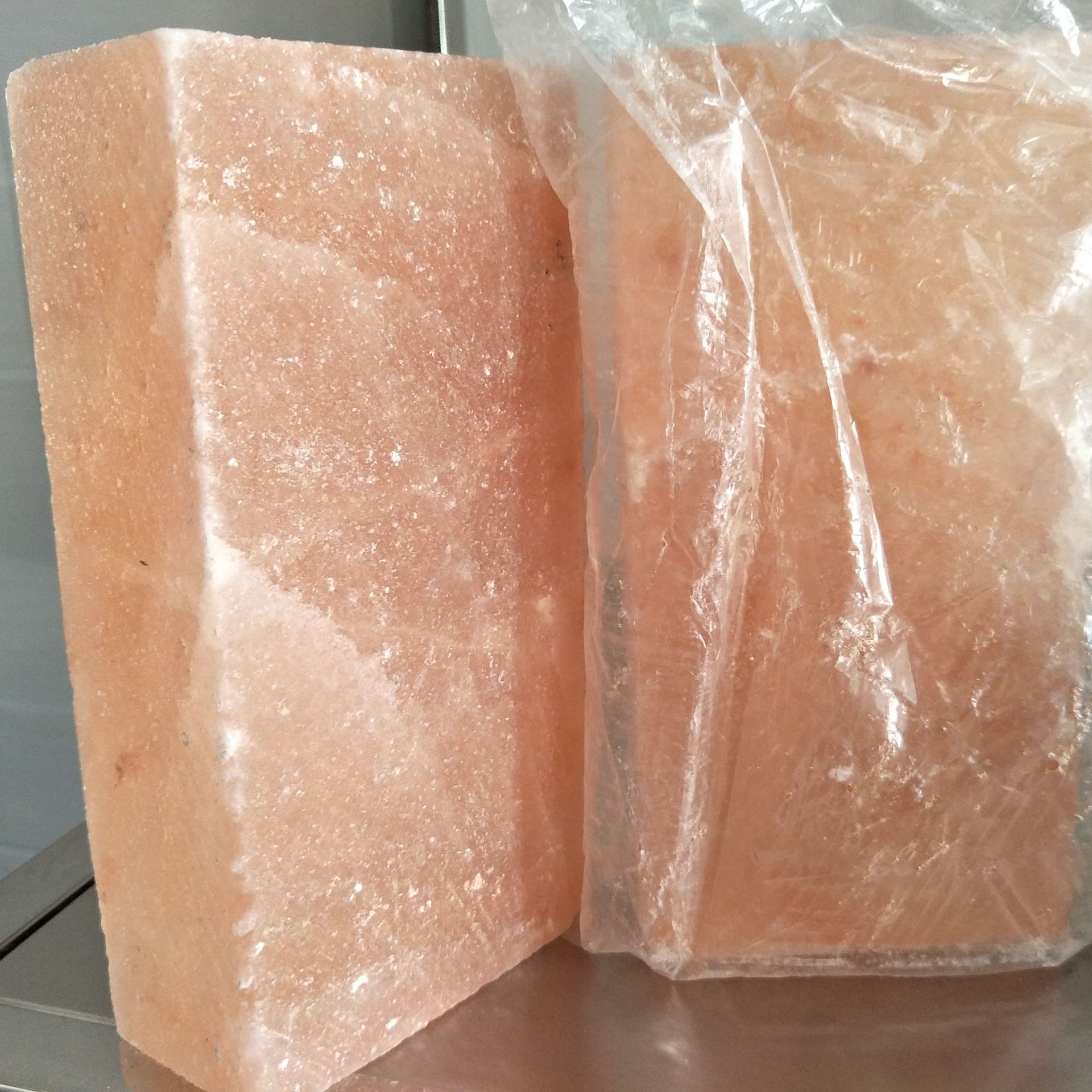 盐砖 水晶盐砖 喜马拉雅盐砖 不规则两面切盐砖