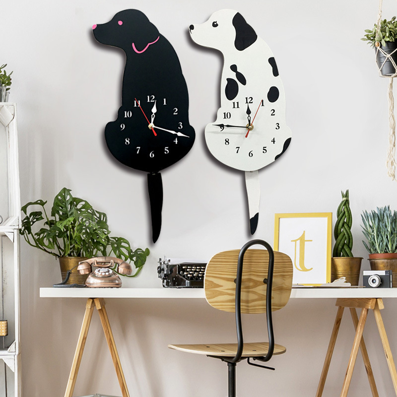 Temu Hot Selling Shein Personalized DIY Silent Clock Living Room Acrylic Wagging Tail Dog Home Creative Wall Clock Temu Hot Selling Shein Personalized DIY Silent Clock Living Room Acrylic Wagging Tail Dog Home Creative Wall Clock