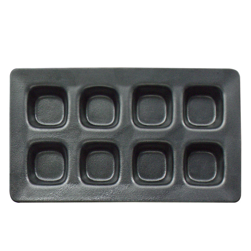 Molde de la torta de cerámica para hornear pastelería ocho rejilla molde para hornear