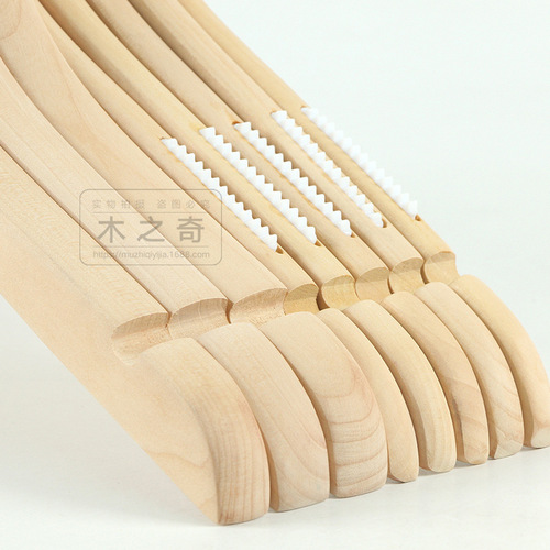 Wooden clothes hanger, high-end wooden clothing store hanger, children's plush clothing hanger for boys and girls, suit hanger, children's pants hanger, drying rack