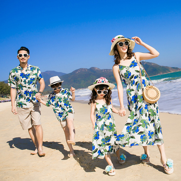 Summer beach couple clothing