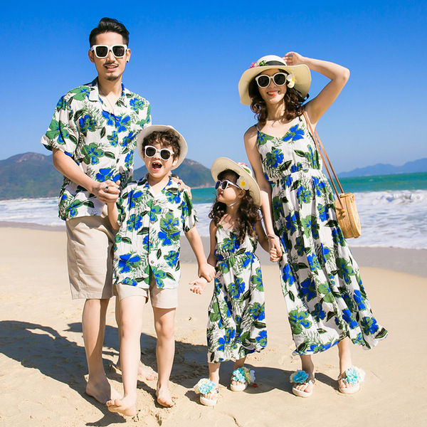 Summer beach couple clothing