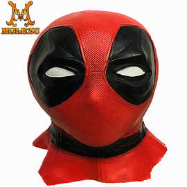 万圣节死侍面具乳胶头套deadpool装饰圣诞节cosplay面罩头巾工厂