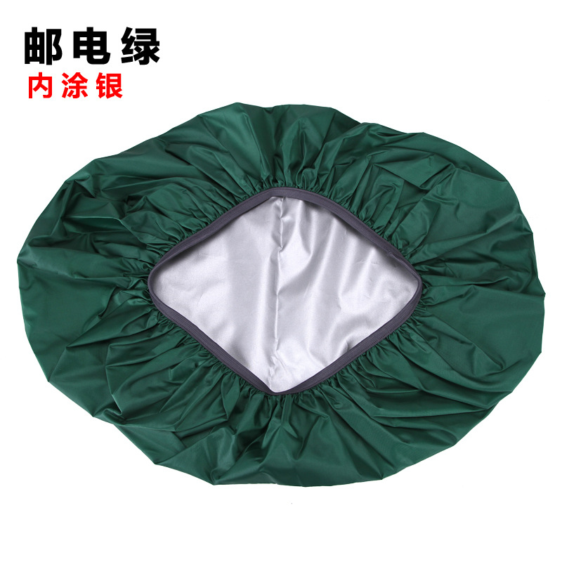 Почтовый зеленый/Серебряный покрытый внутри