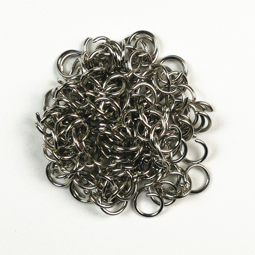 25mm circle key ring electroplated silver metal key ring with chain spelled beans handmade diy accessories