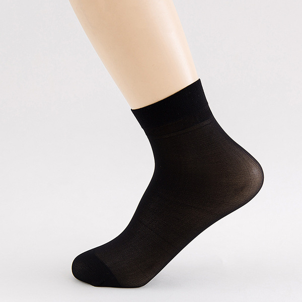 Zhuji Steel Stockings Short Stockings for Women Autum Thin Invisible Breathable Socks Street Stall Short Black Stockings Wholesale