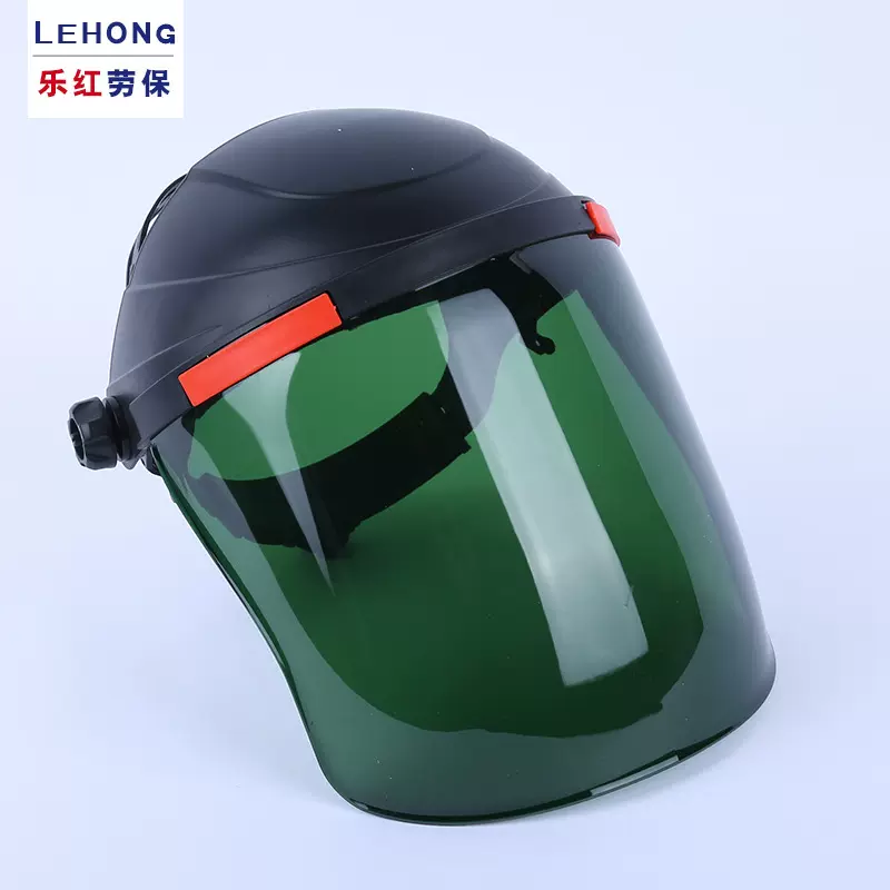 厂家批发PC面屏    头戴式电焊面罩防护焊工焊接焊帽氩弧防护面罩