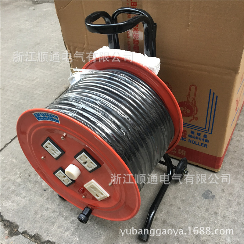 手提式线缆盘绕线盘拖线盘夜光移动电源电缆盘 LBD-BG YDX- 30M