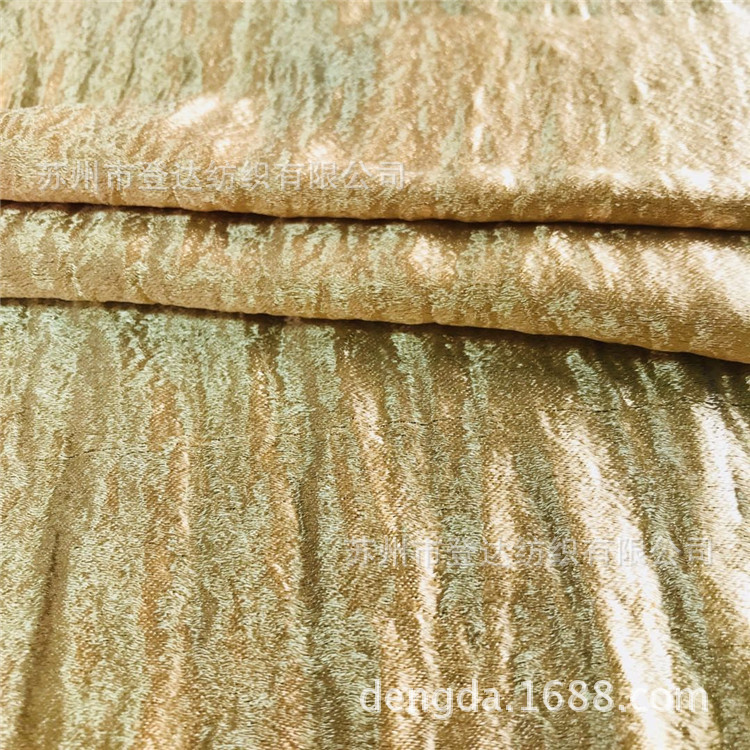 八枚缎 有光色丁 假捻丝弹力皱感 气流风格 色丁 仿真丝面料