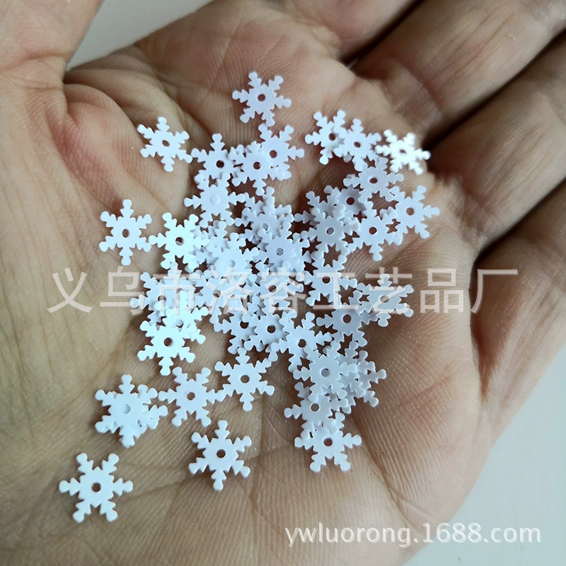 Клейкие наклейки для ногтей PVC, слайм для контурирования, DIY, со снежинками, 7 мм