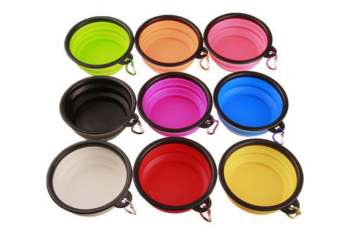 Pet bowl made of foldable silicone, direct supply from the manufacturer, convenient silicone pet bowl, pet plate, pet dish