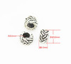 DIY jewelry accessories, big hole beads, hidden silver beads, crown owl loves Tibetan silver large hole beads