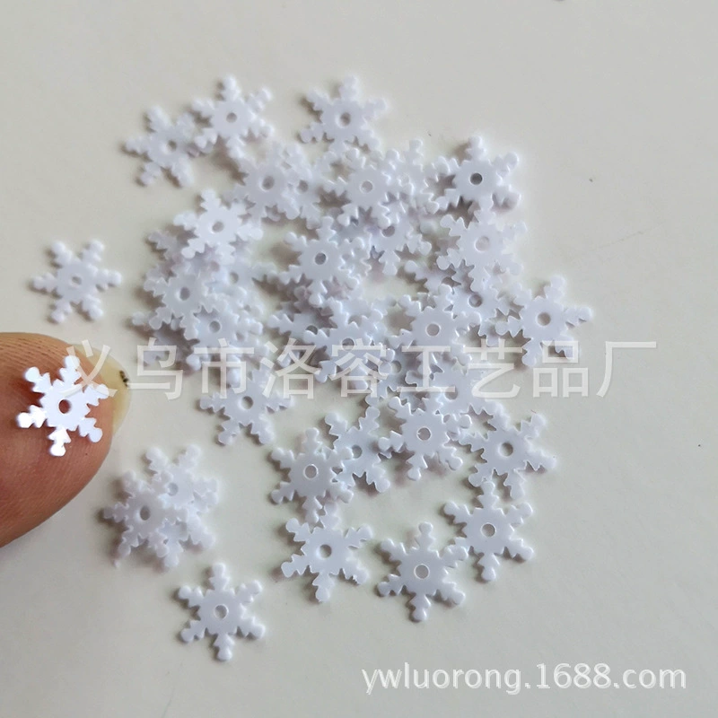 Клейкие наклейки для ногтей PVC, слайм для контурирования, DIY, со снежинками, 7 мм