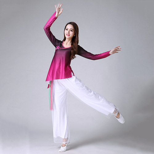 New Square Dance Costume Set Milk Silk Fabric Dance Wear Square Performance Clothes Adult Factory Wholesale