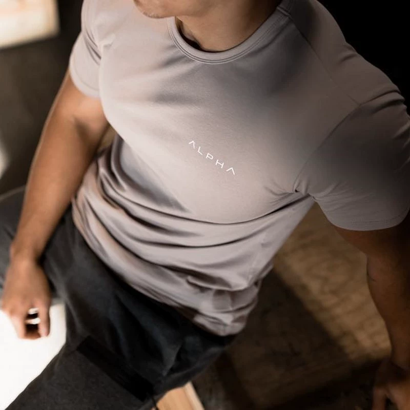 Мужская весенне-летняя спортивная Фитнес стрейч из хлопка для отдыха беговые тренажеры футболка AliExpress A Generation of Hair