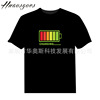 Source factory price supply light -emitting music T -shirt flash T -shirt DJT shirt sound control clothes Douyin glowing personality clothes