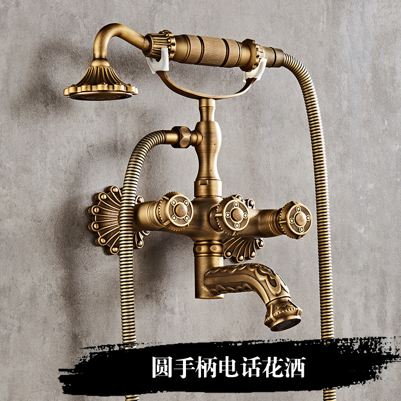 Ducha redonda del teléfono de la manija