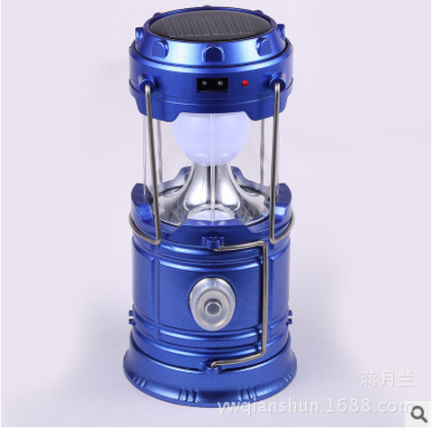 Luz de camping al aire libre Super brillante LED Luz de caballo Luz de camping luz de emergencia luz de la tienda luz recargable portátil luz solar