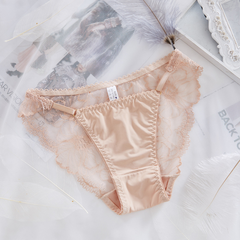 Xuan mengqi nueva seda de hielo sin costuras ropa interior las mujeres cintura baja sexy encaje transpirable más tamaño