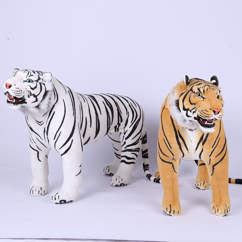 Simulation Tiger Plush Toy Standing Tiger Standing Tiger Toy Doll Tiger Doll Photography Props Northeast Standing Tiger