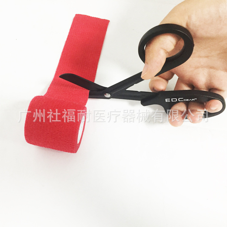 户外装备军规EM求生救援剪子纱布剪不锈钢弯头急救剪刀肌内贴剪刀