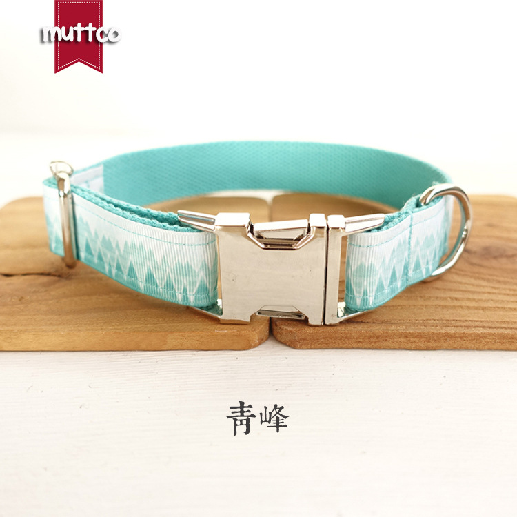 简约设计泰迪狗狗项圈 宠物脖圈 宠物项圈 蓝色宠物项圈厂家批发