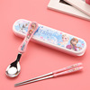 Disney, tableware for feeding for elementary school students, chopsticks, spoon, cartoon set, “Frozen”